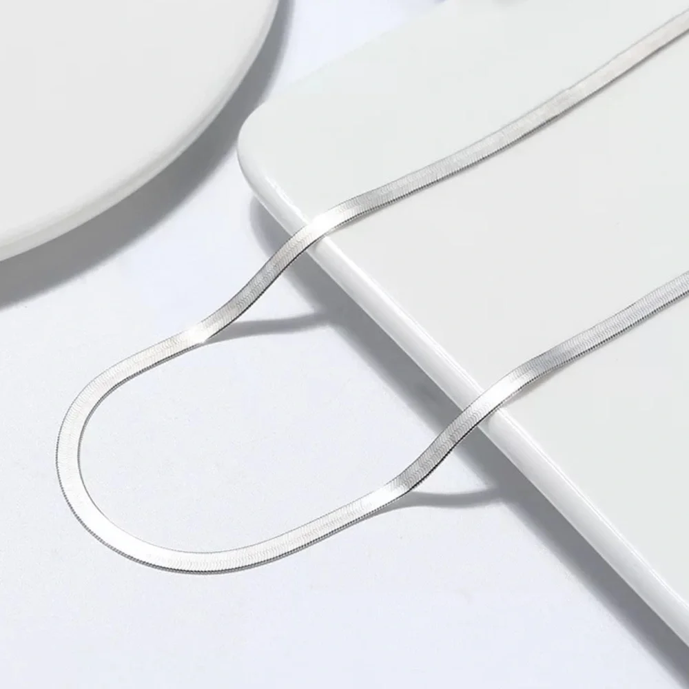 NEW 20” 925 STERLING SILVER SNAKE CHAIN NECKLACE, NICE NECKLACE, CUTE NECKLACE - Picture 3 of 6